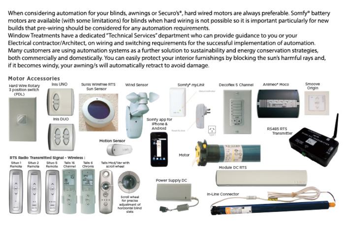 Automation / Motorisation - Window Treatments